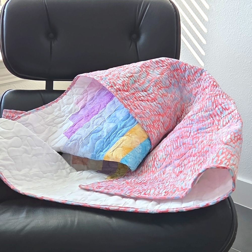 Multicolor Heart Quilt - Picture 4 of 7